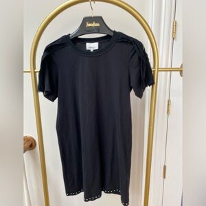 3.1 Phillip Lim Black Short Sleeve Mini Dress